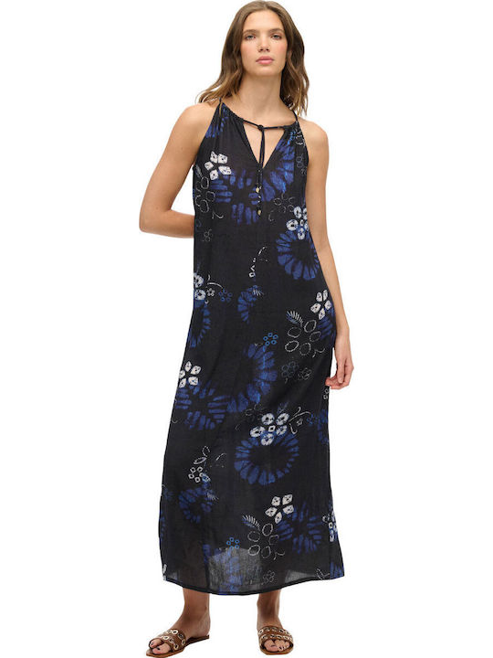 Beach Cami Лятна Maxi Рокля Синя