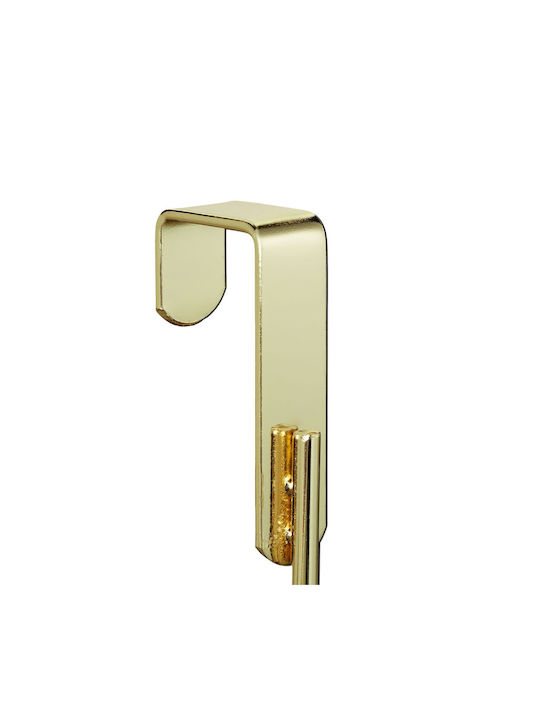 Vielseitige Metall Wandhalterung 6 Haken 20x40x9 Cm Gold