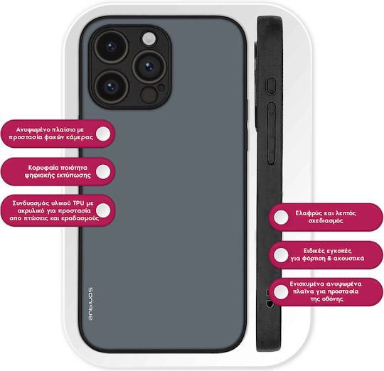 Sonique Colorbloc Series Case for Motorola Edge 30 Neo 5G Blue Grey