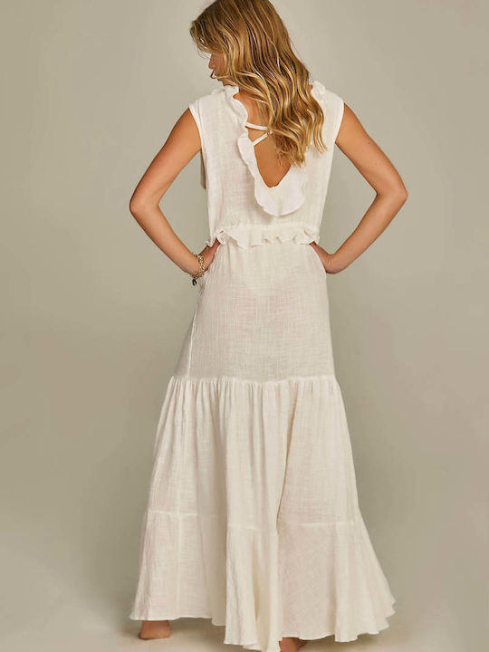Empress Kaftan Für Damenbademode Off Ivory