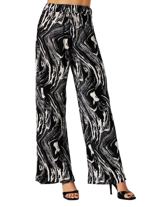 Damen Stoff Hose Black