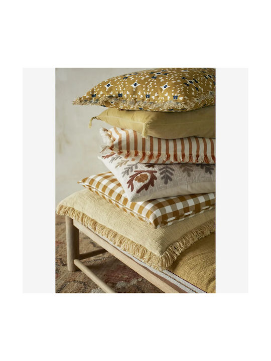 Madam Stoltz Μαξιλάρι Καρέκλας Κήπου Mustard/rust 60x135εκ.