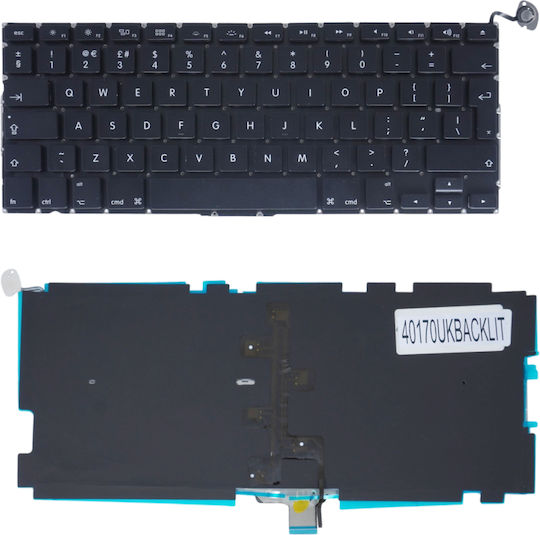 Laptop Keyboard Apple Macbook Pro 13" A1278 Backlight Backlit Lt042abycbvka Mb466ll/a Mb467ll/a Mb990ll/a Mb991ll/a Mc374ll/a Mc375ll/a Mc700ll/a Mc724ll/a Md101ll/a Md102ll/a Md313ll/a UK Version Black Keyboard Code 40170ukbacklit
