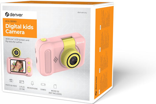 Denver KCA-1351RO Compact Φωτογραφική Μηχανή Full HD (1080p) Ροζ