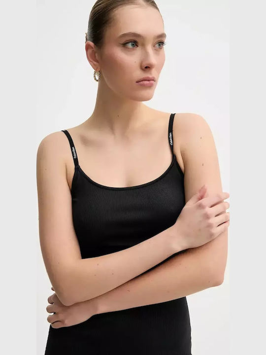 Sommer Midi Damenkleid Schwarz