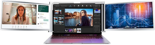 Extralink Преносими екрани за лаптоп Smart Life S400 14 инча 2 IPS екрана 1080p Full HD