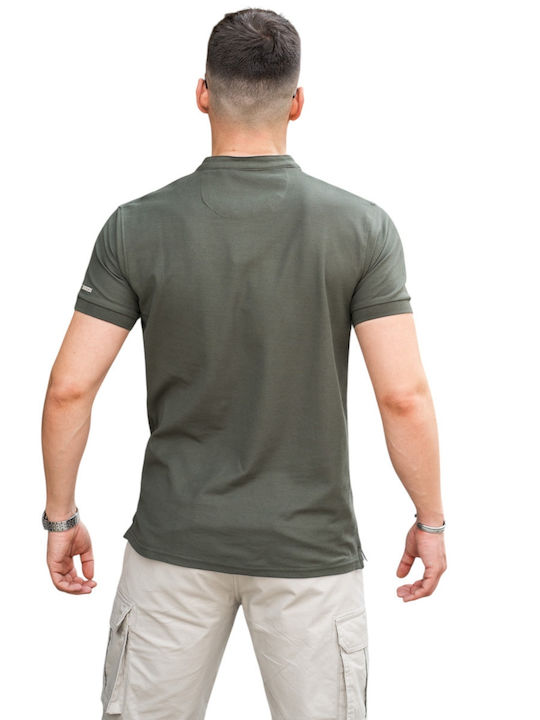 Short Sleeve Khaki Blouse