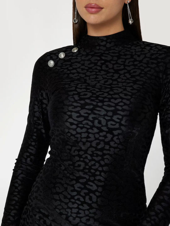 Mini Evening Velvet Black Dress