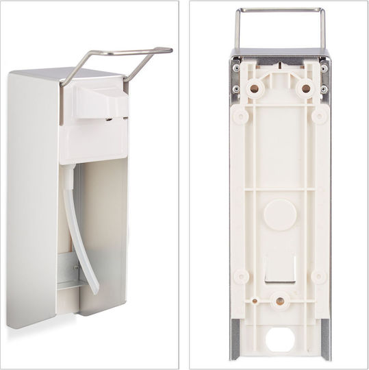 Relaxdays Επιτοίχιο Dispenser Πλαστικό Λευκό 500ml