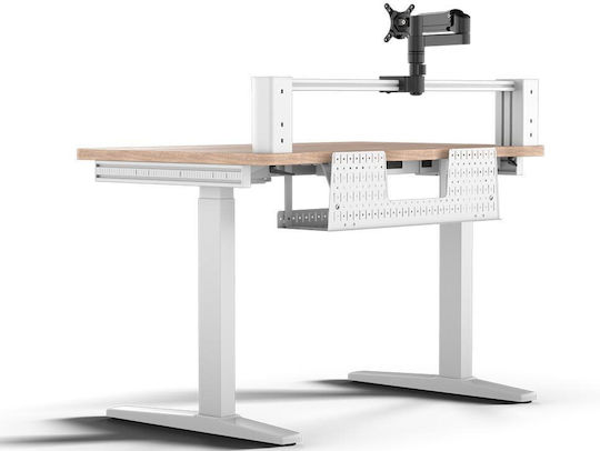 Gaming Plattform:4 Elevate Holz Light Pine Stain mit USB-Anschlüssen 120x76x74cm