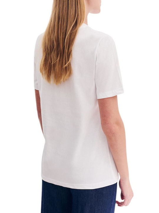 Women's Blouse Short Sleeve White