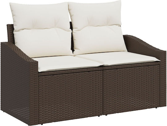 Set Mobilier Exterior 7 Piese Maro Cu Perne