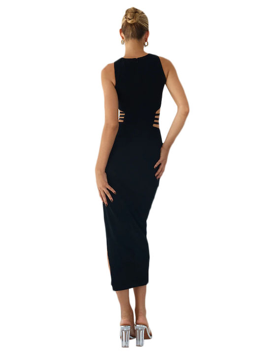 Rochie De Vară Midi De Seară Neagră