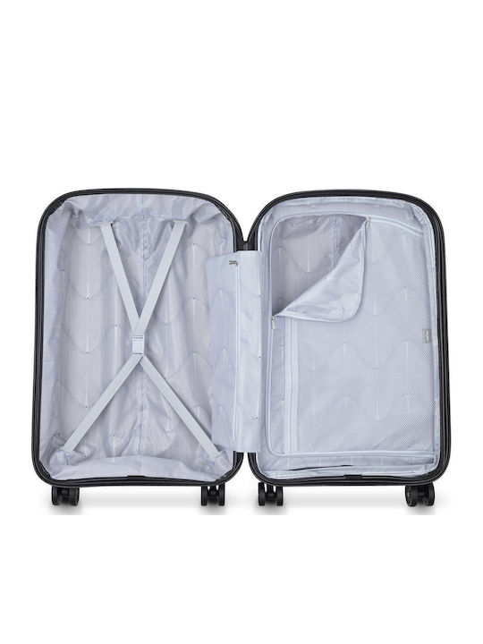 Delsey Belmont Plus Βαλίτσα Ταξιδίου Καμπίνας Black με 4 Ρόδες Ύψους 55εκ.