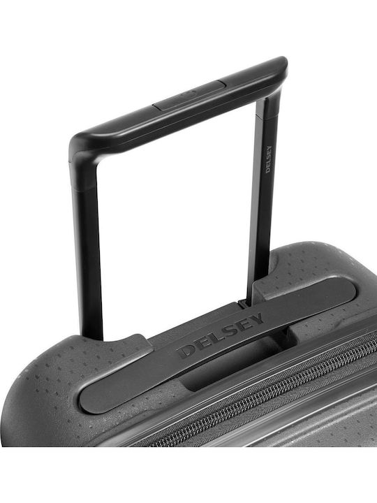 Delsey Belmont Plus Βαλίτσα Ταξιδίου Καμπίνας Black με 4 Ρόδες Ύψους 55εκ.