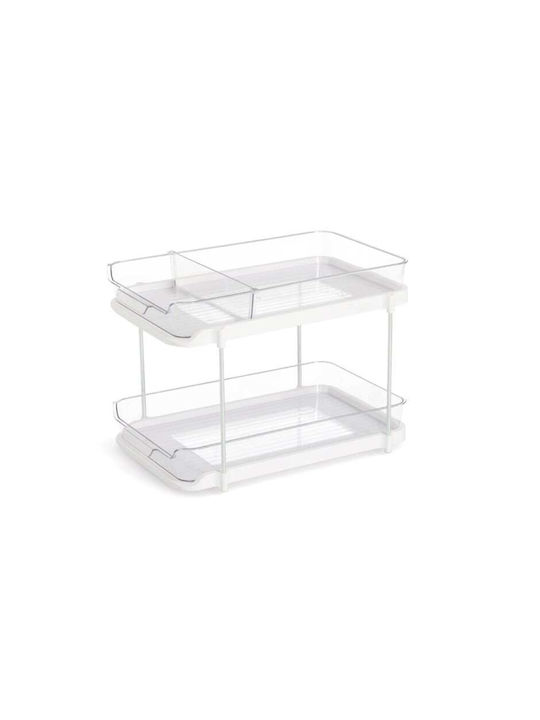 Zeller Tabletop Plastic Base 33.3x21x23cm White