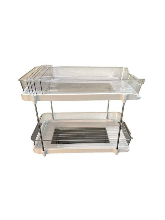 Zeller Tabletop Plastic Base 33.3x21x23cm White