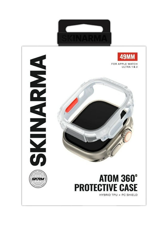 Skinarma Plastic Case in Transparent color for Apple Watch 49mm