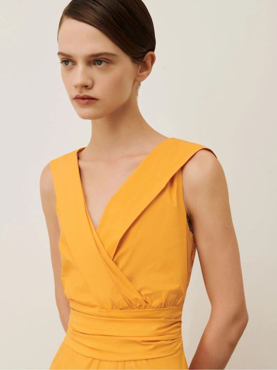 Summer Maxi Dress for Wedding and Christening Orange