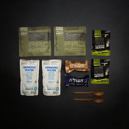 Pro Ration Emergency Food-water Pack Menu 2 Military MRE 1538kcal 2200gr 15 Years
