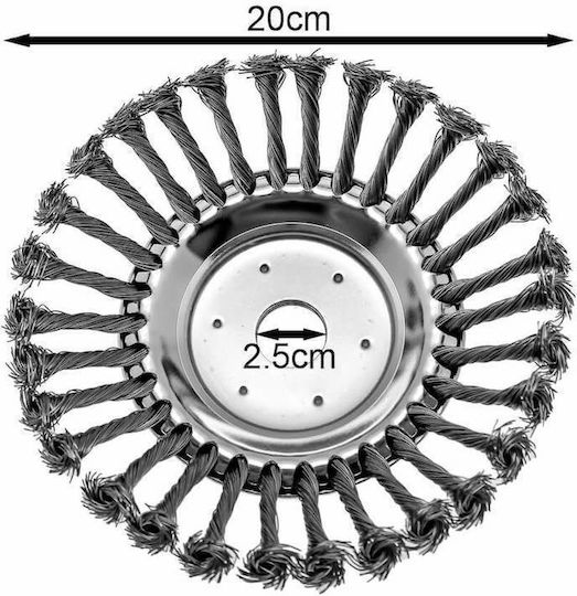 Perie de sârmă pentru cap de trimmer 8" P007