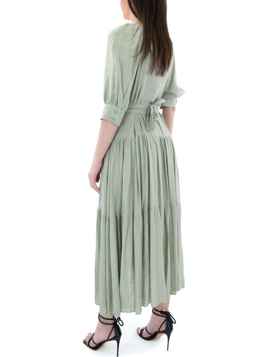 Moutaki Danae Kleid Ganztägig Grün Moutaki Danae Kleid Ganztägig Grün