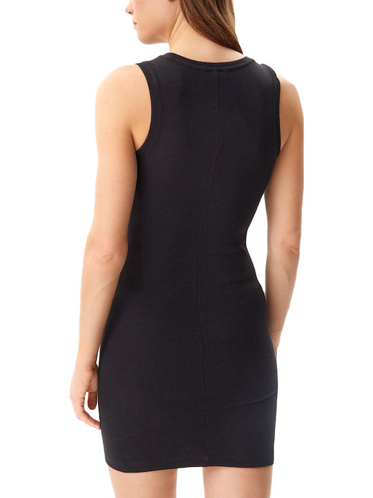 Essential Sommer Mini Damenkleid Schwarz