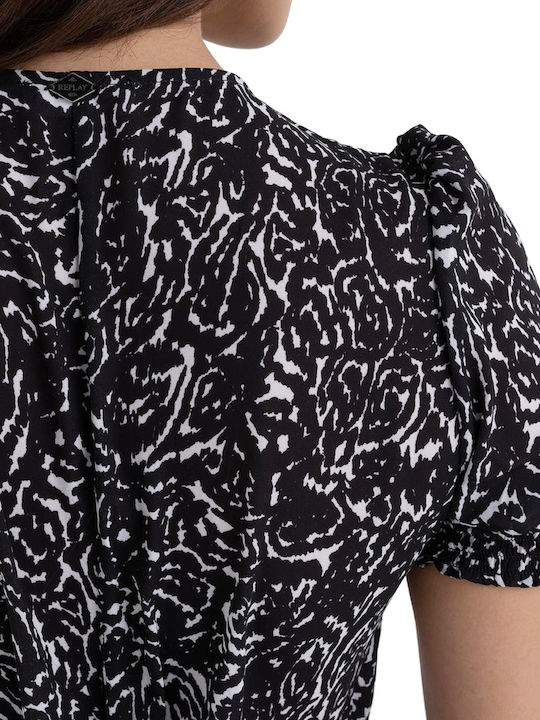 Summer Midi Shirt Dress Dress Black