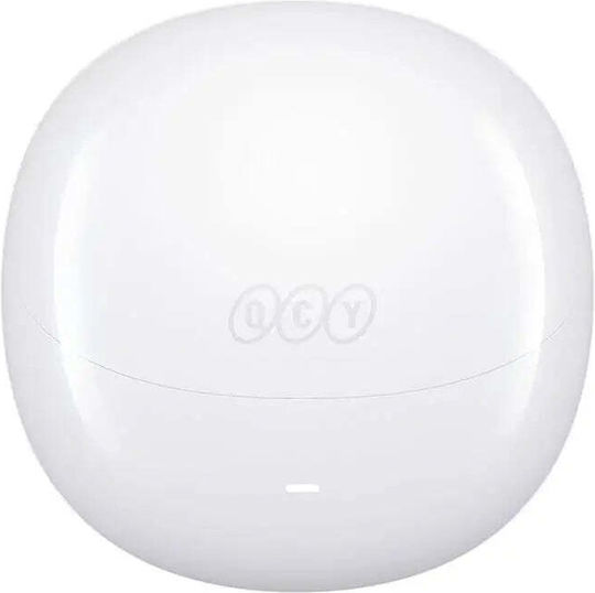 QCY HT 10 Pro Earbud Bluetooth хендсфри Слушалки с Устойчивост на Пот и Кутийка за Зареждане Бял