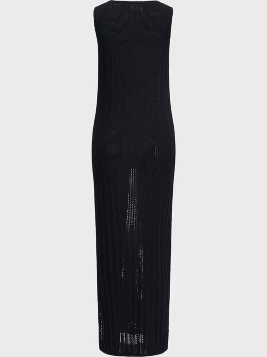 Καλοκαιρινό Maxi Φόρεμα Πλεκτό Black