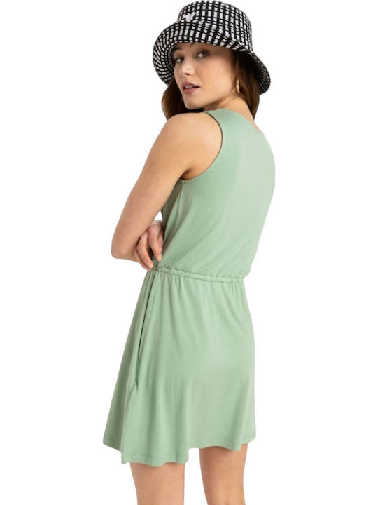 Summer Mini Dress Green