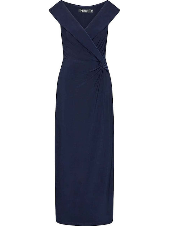 Maxi Dress for Wedding Christening Navy Blue