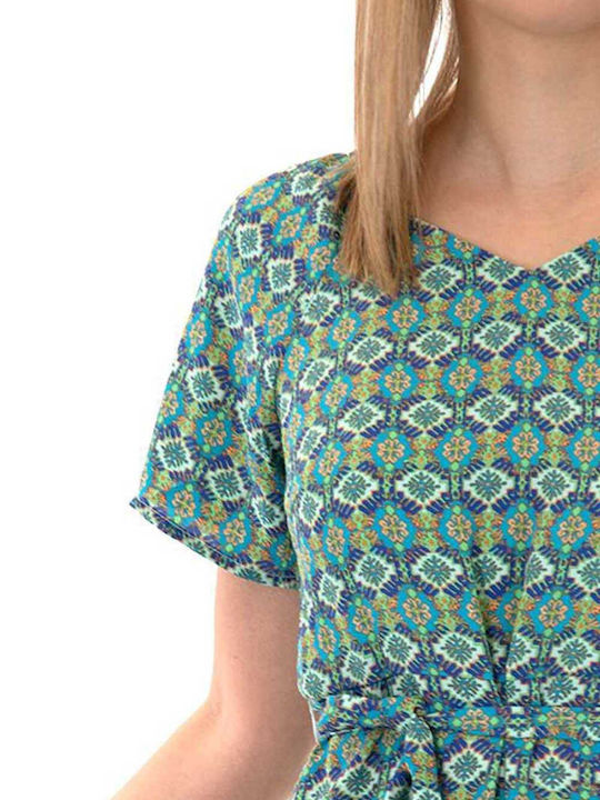 Life Sommer Maxi Kleid Algiers Blue