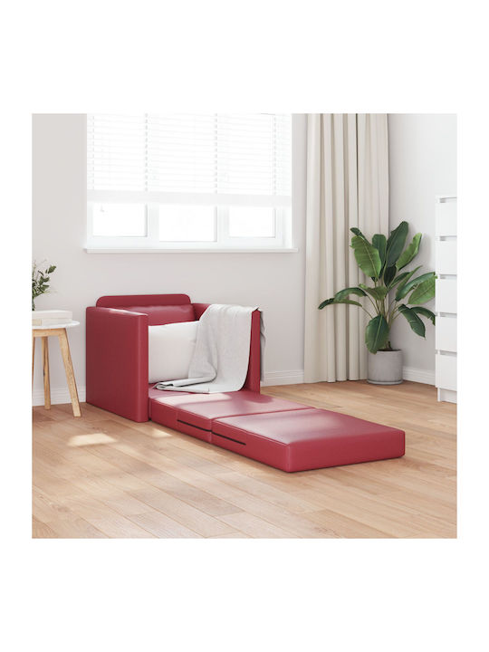 din Piele Ecologică Burgundia 74x77x81cm