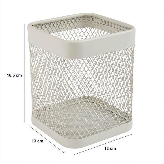 5Five Metallisches Abtropfgestell für Besteck 13x13x16.5cm