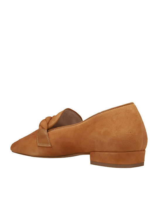 Women's Loafers in Tabac Brown Color
