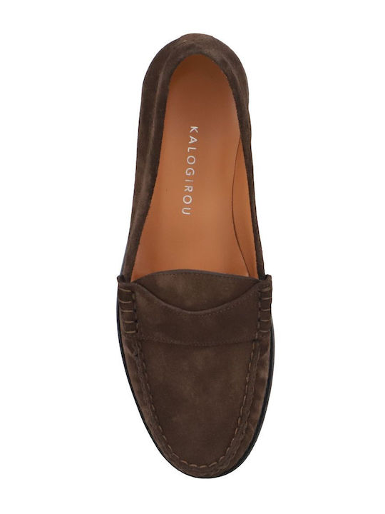 Γυναικεία Loafers σε Καφέ Χρώμα