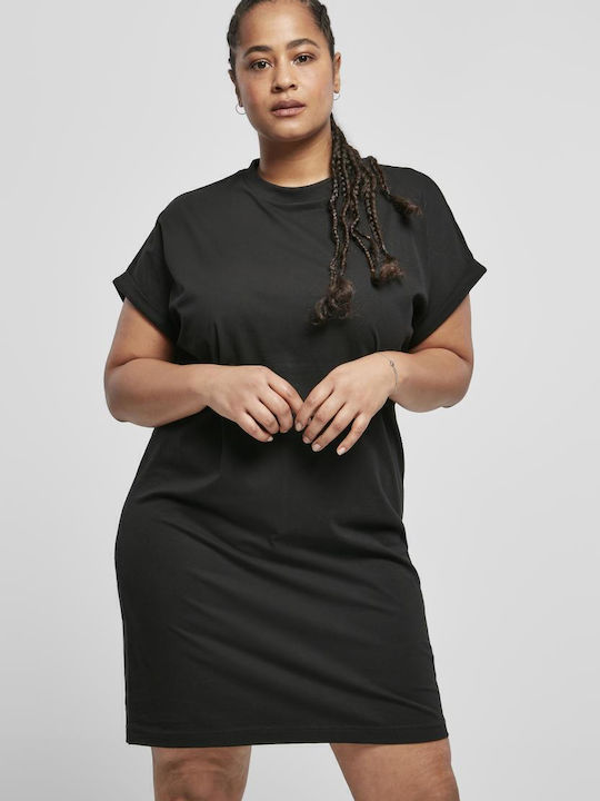 Summer Mini T-Shirt Dress Black