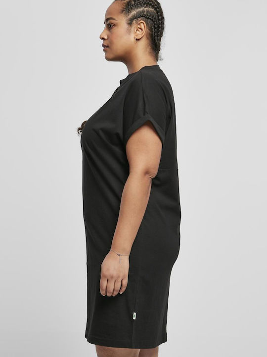 Summer Mini T-Shirt Dress Black