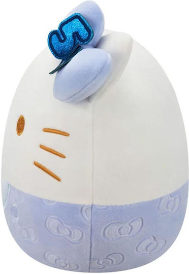 Jazwares Plush Hello Kitty 50th Anniversary-Embossed Blue Bow 20 cm