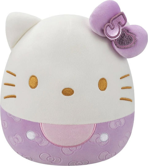 Jazwares Plush Hello Kitty 50th Anniversary-Embossed Purple Bow 20 cm
