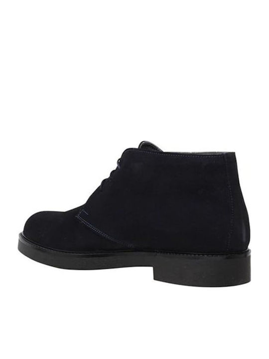 Deri Herrenstiefel Chukka Blau