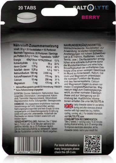 Saltolyte Berry 20 Kautabletten