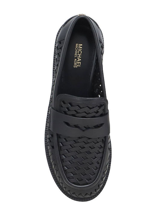 Eden Δερμάτινα Γυναικεία Loafers σε Μαύρο Χρώμα
