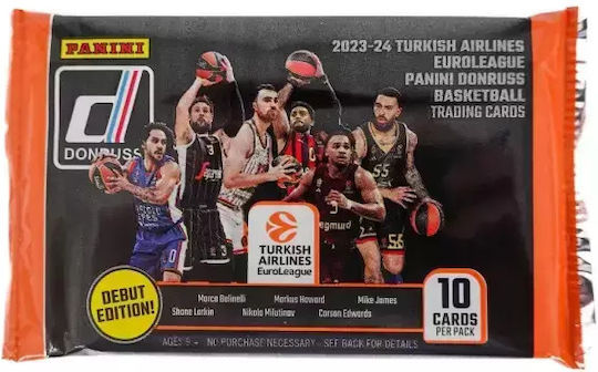 Panini 2023-24 Donruss Turkish Airlines Euroleague Basketball Φακελάκι 10 Κάρτες