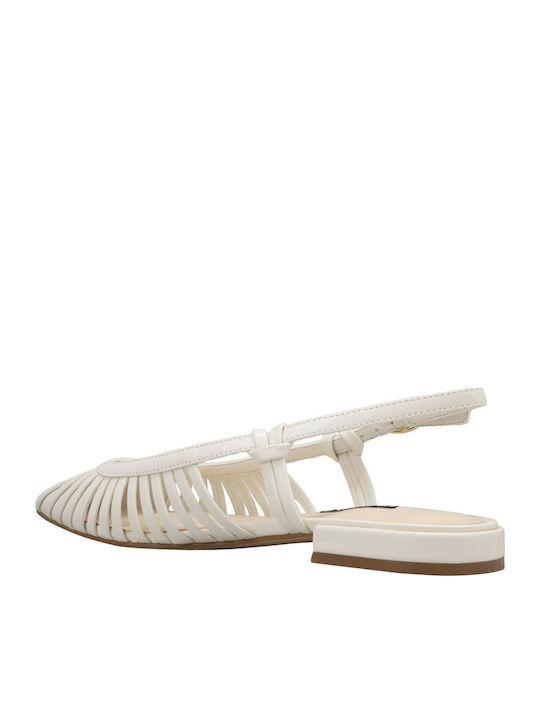 Γυναικείες Μπαλαρίνες Slingback σε Μπεζ Χρώμα
