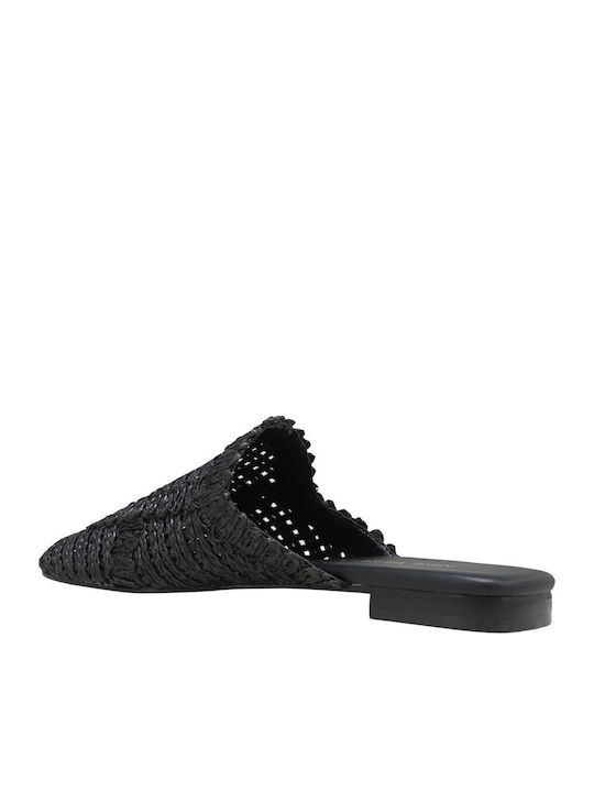 Flat Mules σε Μαύρο Χρώμα
