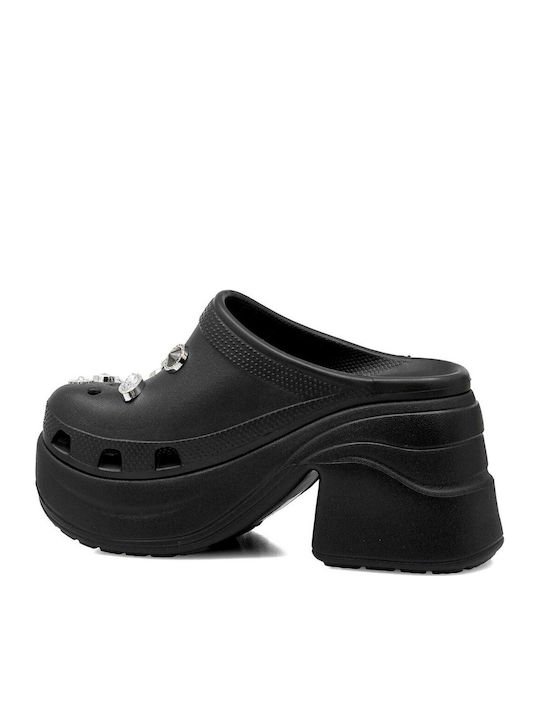 Mules with Heel in Black Color