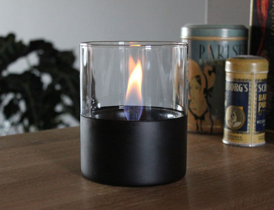 Tenderflame Desktop Bioethanol Fireplace Indoor Outdoor Black 10x11.5cm