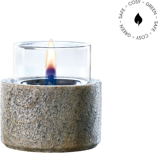 Tenderflame Desktop Bioethanol Fireplace Indoor Grey 12.8x13cm